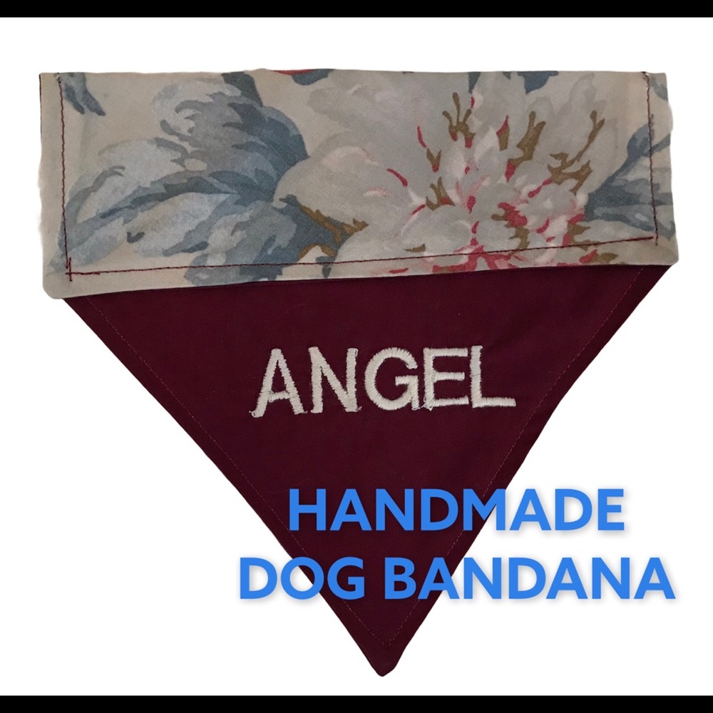 DOG BANDANA PERSONALIZED EMBROIDERED ANGEL